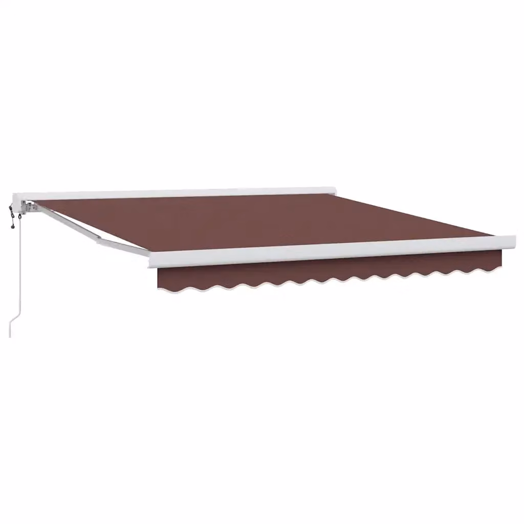 vidaXL Tenda da Sole Retrattile Automatica con Telecomando in Alluminio e Poliestere, Marrone, L: 300 cm, P: 250 cm – 2