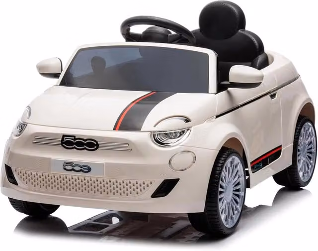 Macchina Elettrica per Bambini Fiat 500 Small con Batteria Ricaricabile 10,8V 3,1Ah Bianco