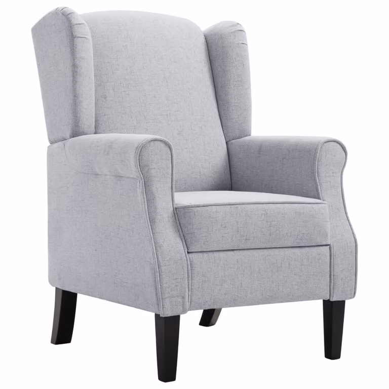 The Living Store poltrona in tessuto grigio chiaro