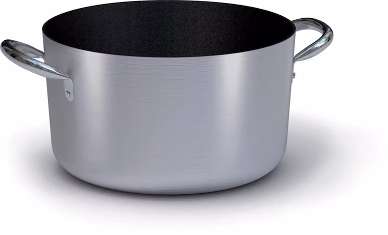 Casseruola media in alluminio antiaderente con due maniglie in acciaio inox, diam. 45cm