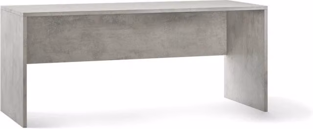 Scrivania L180 In Kit Cemento cm 180x69x76h - Sarmog