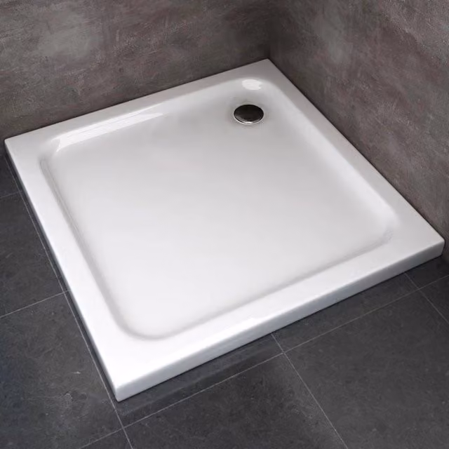 Piatto doccia quadrato Selene LANERI bianco L: 80 cm, P: 80 cm, H: 5 cm – 1
