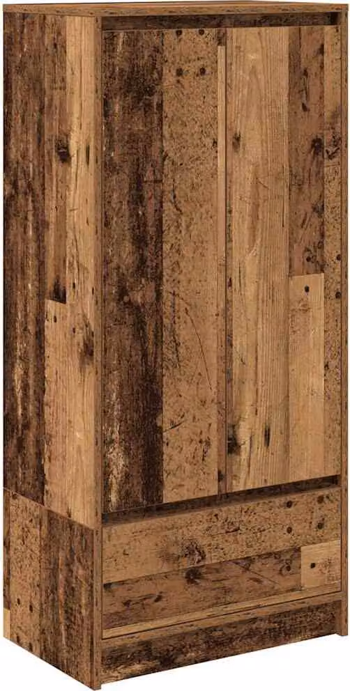 Armadio con Cassetto Legno Antico 55,5x34x119,5 cm Truciolato