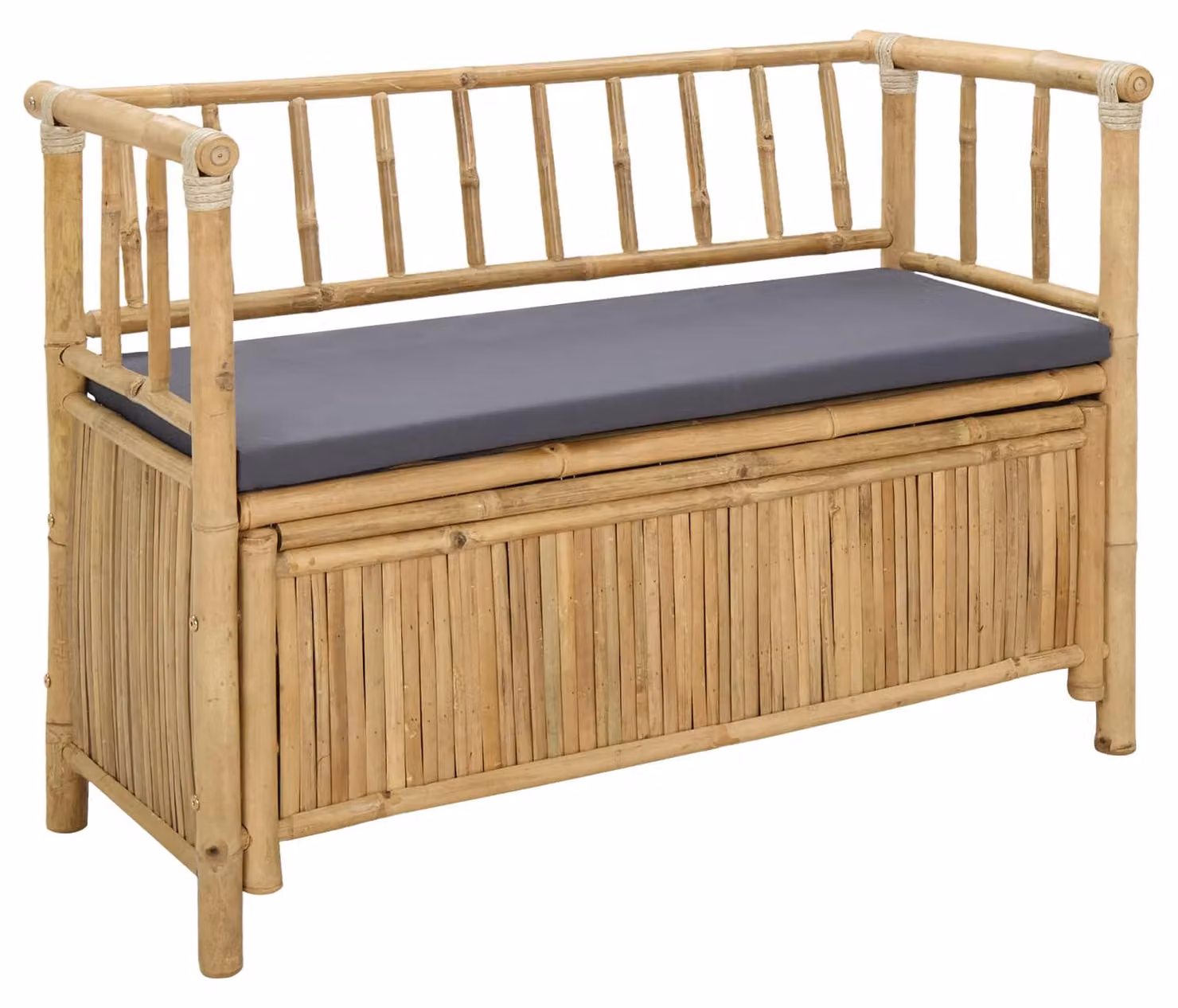 Panca da Giardino con Contenitore 110 x 47 x 80 cm Bambù