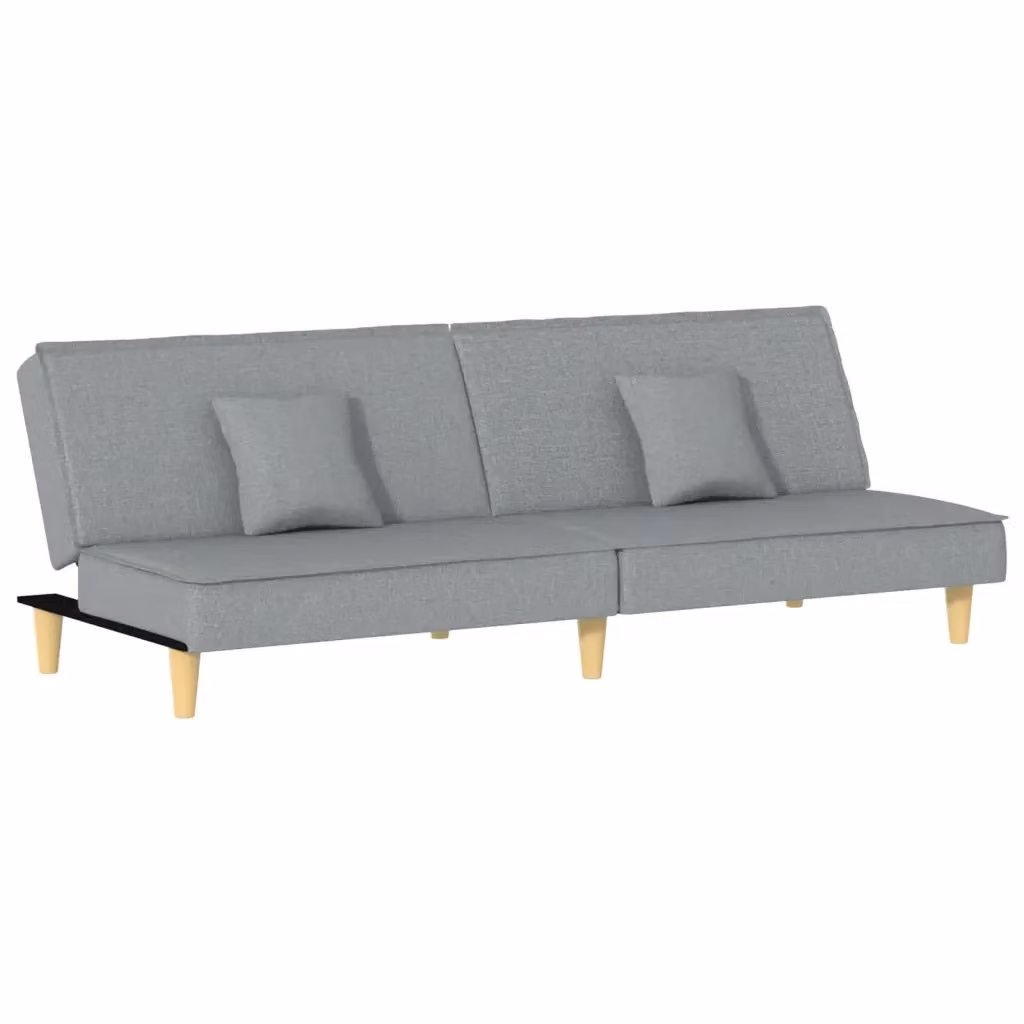 Divano Letto Moderno vidaXL in Tessuto Grigio per Soggiorno – 2