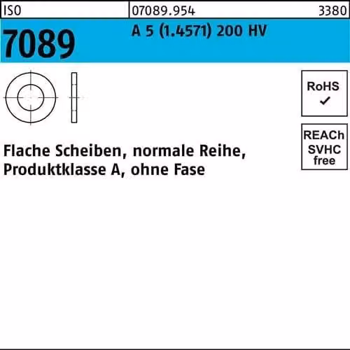 Dischi Reyher ISO7089 A5 200HV 8(8,4x16x1,6) 070899540080000 (100 pezzi)