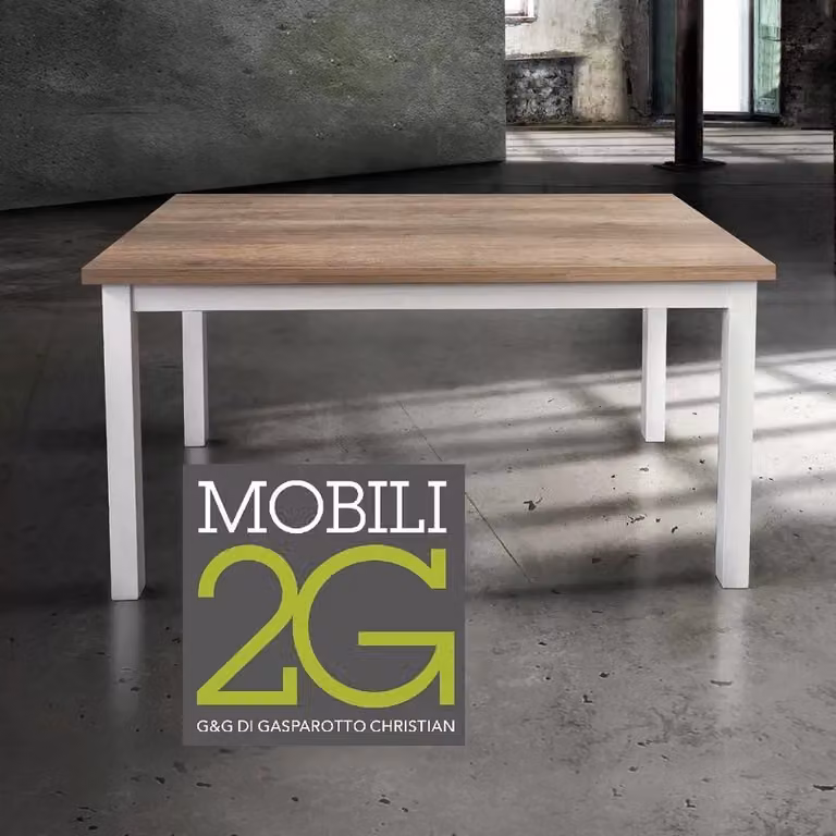 Tavolo da pranzo rettangolare allungabile in rovere color marrone Mobili 2G L: 130 cm, P: 80 cm, H: 78 cm