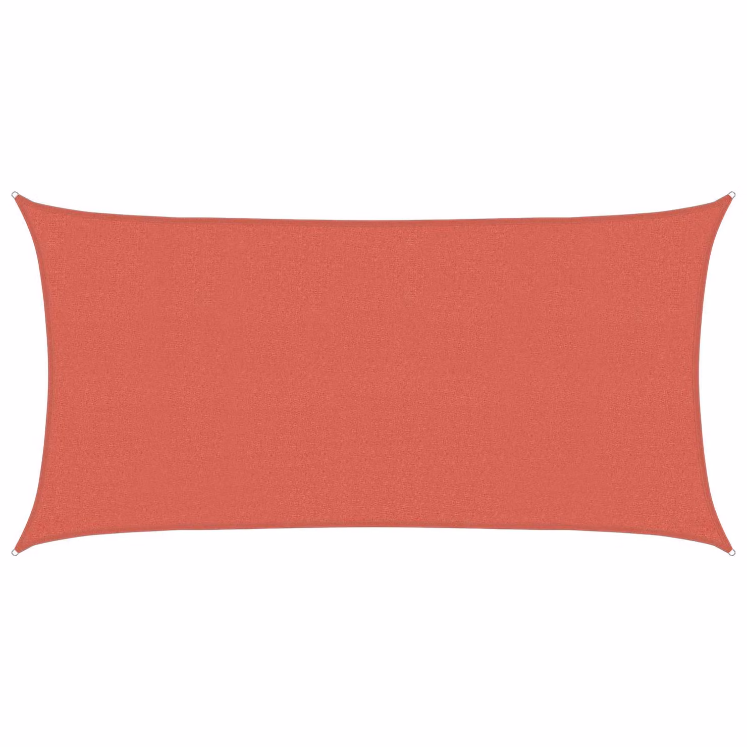 Telo Ombra Rettangolare vidaXL in HDPE Colore Terracotta 2 x 6 m