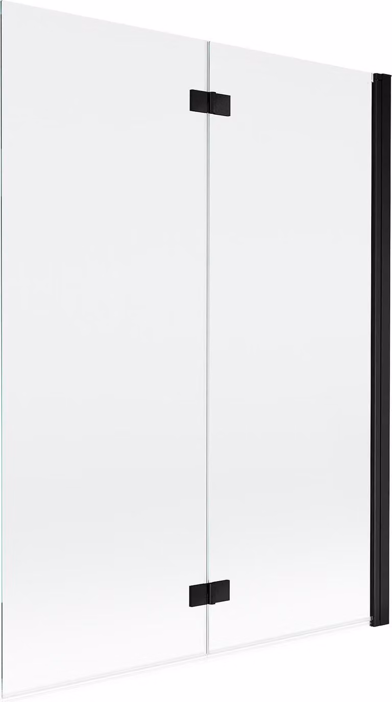 Mexen Mist paratia doccia 2-ante destra 130 x 150 cm, trasparente, nero - 8A9-130-002-70-00-P