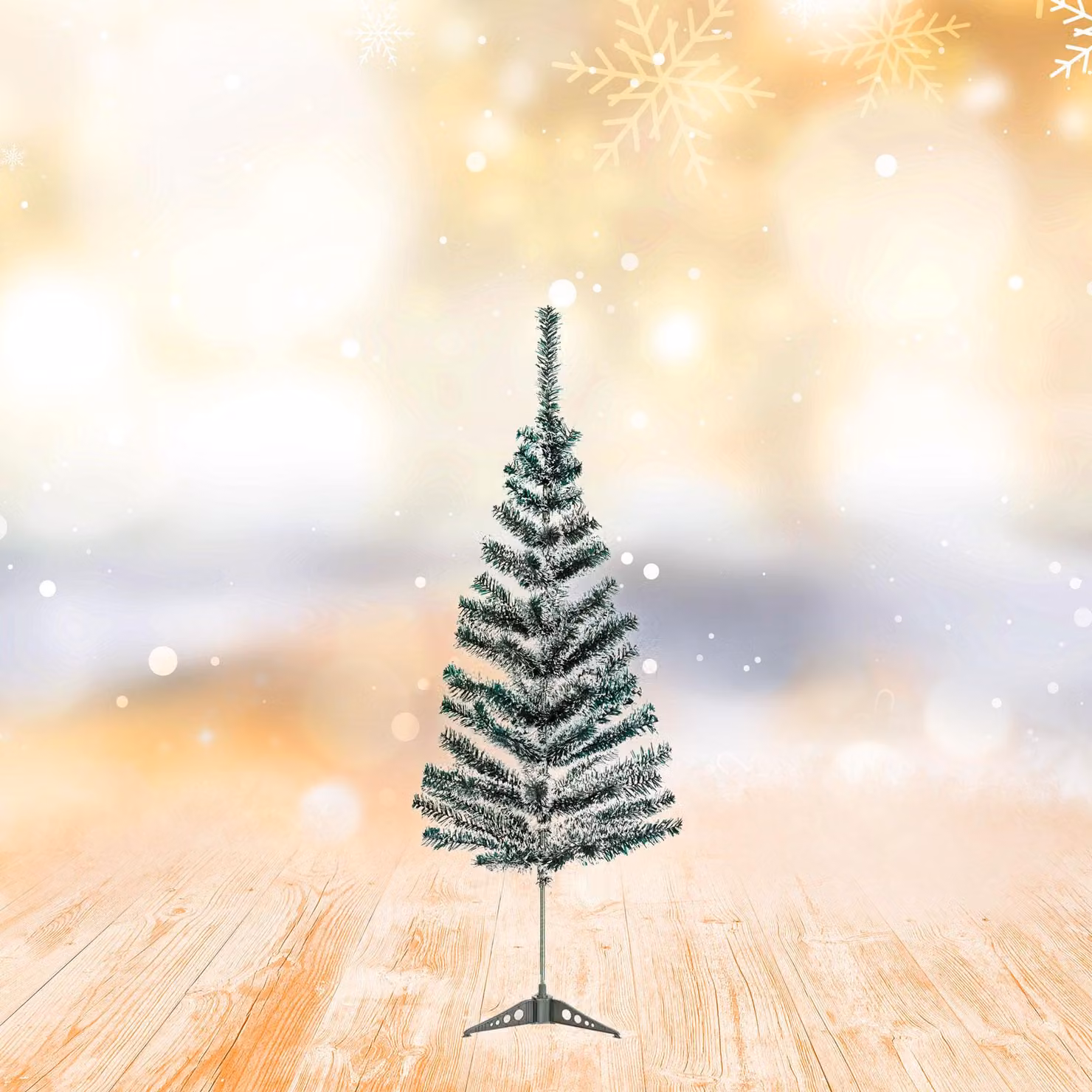 Albero artificiale - 120 cm - con neve