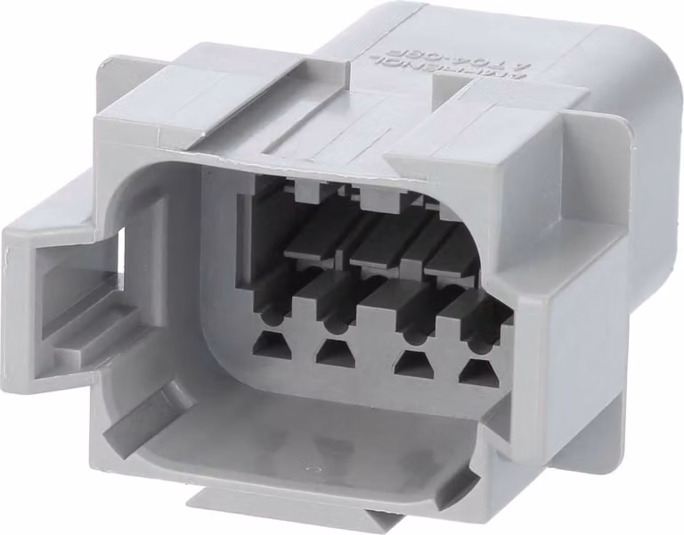 Amphenol AS-8SM 101 Connettore per cavo serie AT Pin, codifica A, 8 poli, connessione a crimpare Diametro isolamento 2,24 mm -