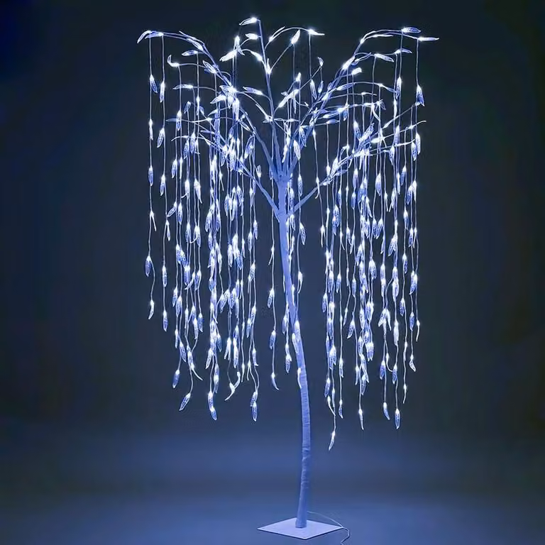 Albero MagicHome Natale, salice, 384x LED, bianco freddo, 180 cm