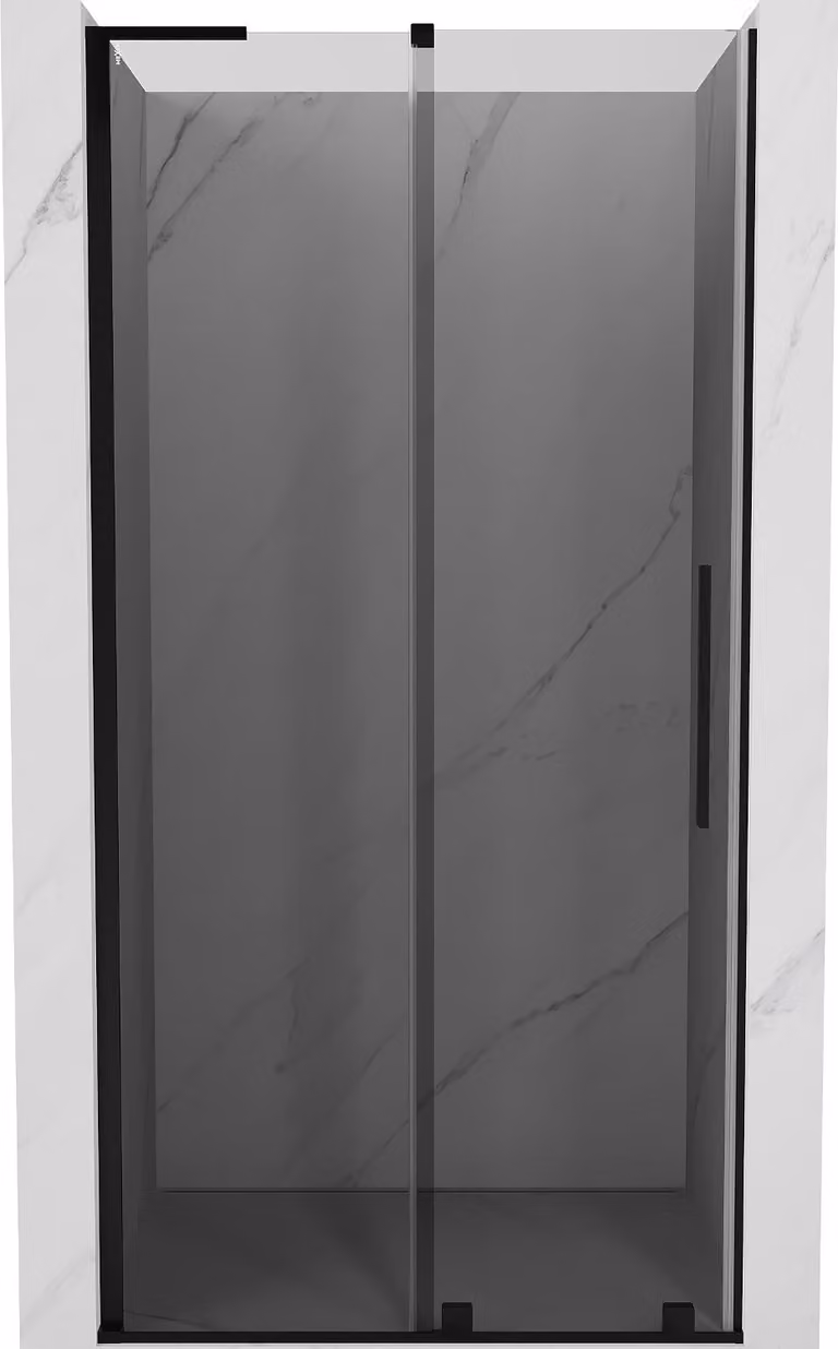 Mexen Velar L porta doccia scorrevole 90 cm, grafite, nero - 871-090-003-41-70