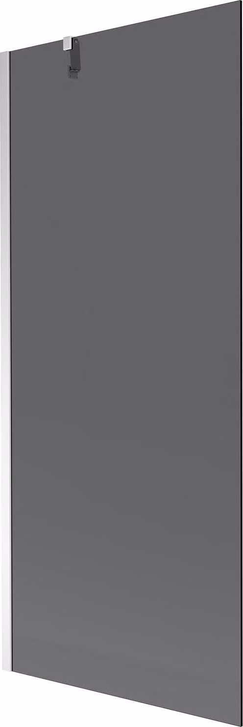Mexen Next paraschizzi per vasca da bagno con 1 anta 80 x 150 cm, grafite, cromo - 895-080-000-00-40-01