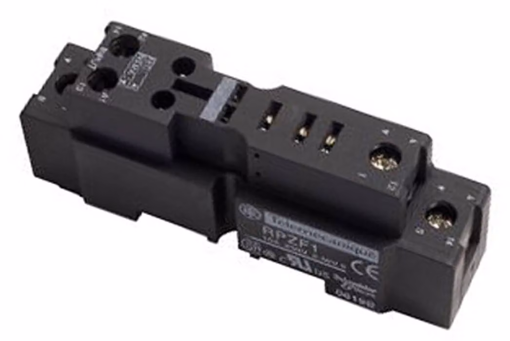Base a innesto Schneider Electric per relè di potenza RPM1, disposizione combinata, morsetto a vite RPZF1