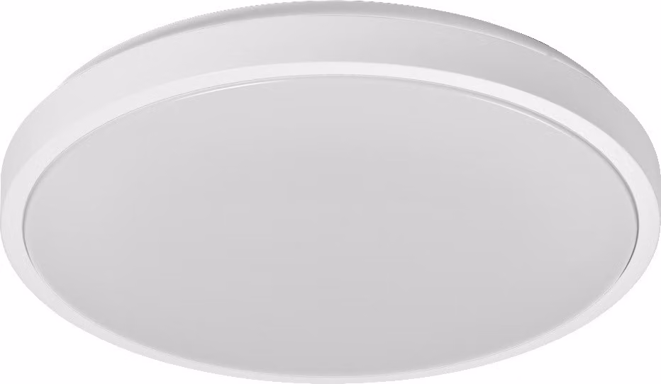 LEDVANCE ORBIS LONDON Plafoniera LED 480mm, bianca, 36W, 4150lm, colore della luce bianco caldo, distribuzione della luce molto omogenea, lunga durata, modulo LED installato permanentemente, rotondo, classe di protezione IP20, 3000K
