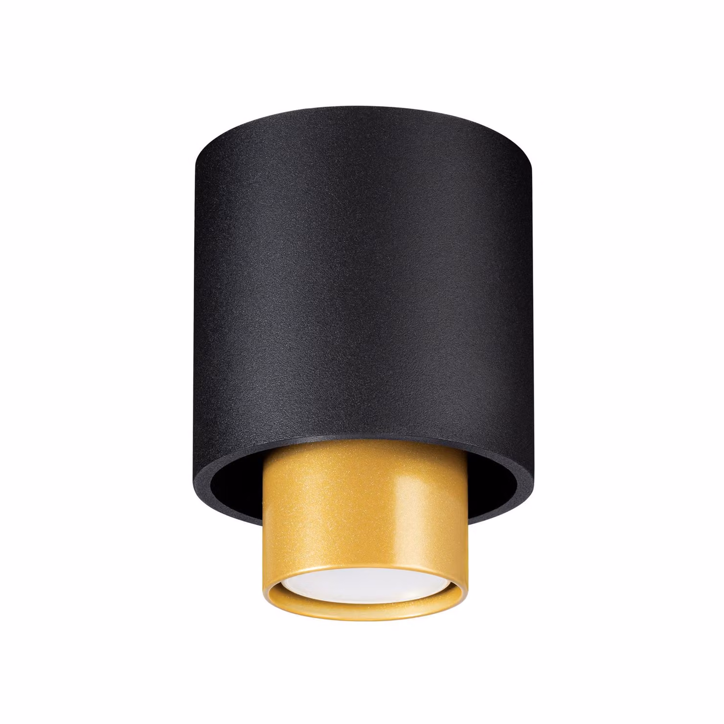 Plafoniera NESI nero 1xGU10 10W acciaio 14x10x10cm Sollux Lighting