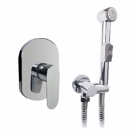 Mereo Viana - Miscelatore bidet da incasso, con doccetta e corpo, cromato CBE60105BS