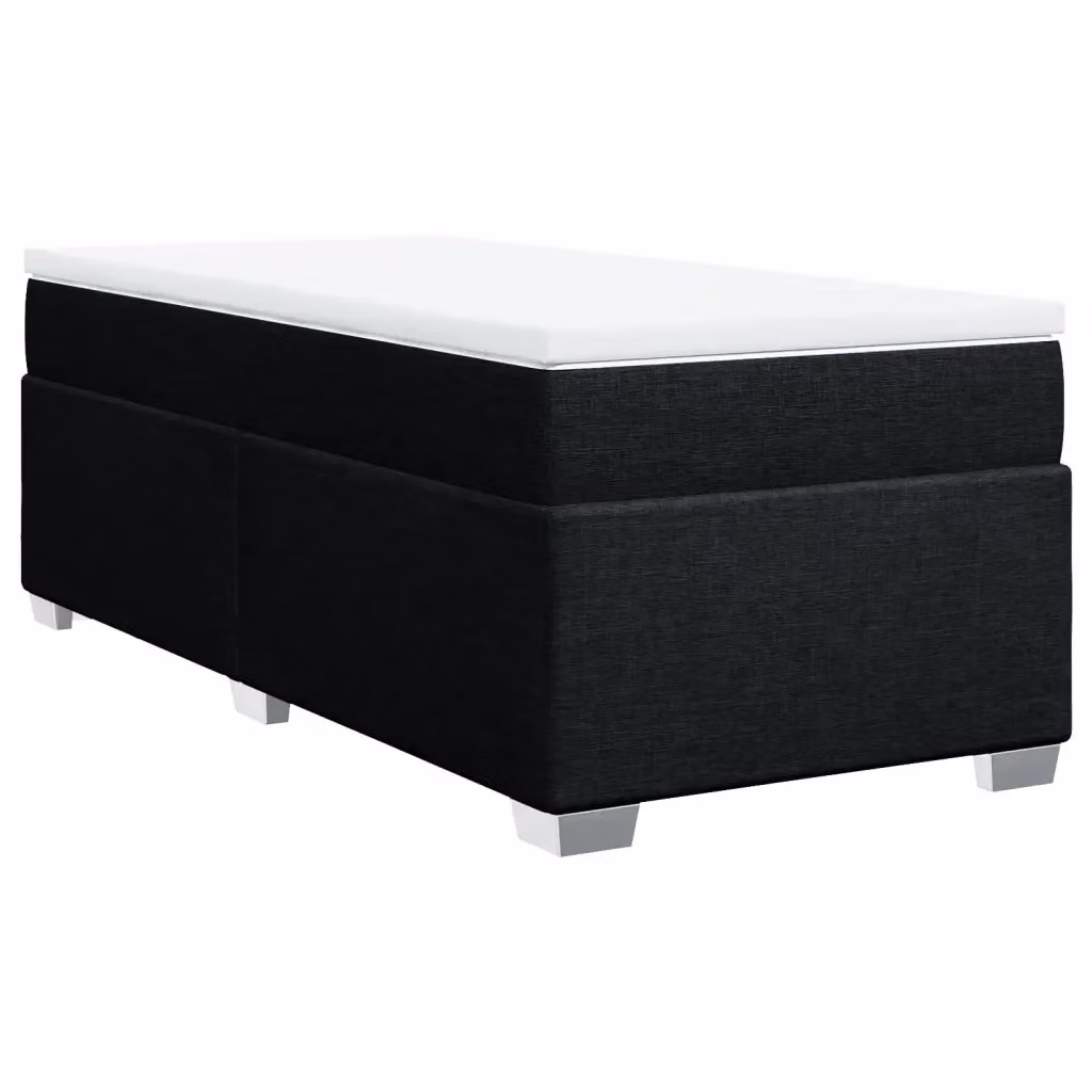 Letto Ibrido con Giroletto a Molle e Materasso vidaXL, Colore Nero e Bianco, L/P/H: 90 x 190 cm – 2