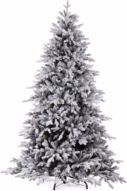 Albero di Natale Innevato Effetto Naturale Folto Bizzotto Verde Altezza: 150 cm