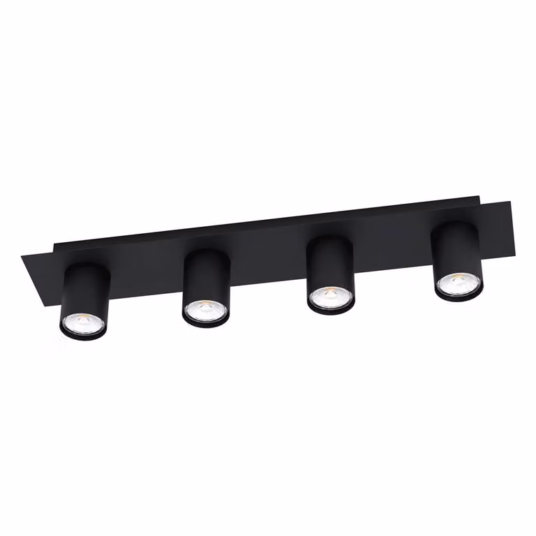 EGLO VALCASOTTO, 4 lampadine, LED, GU10, IP20, nero