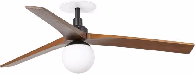 KLIM RECESSED M Ventilatore nero/noce E27