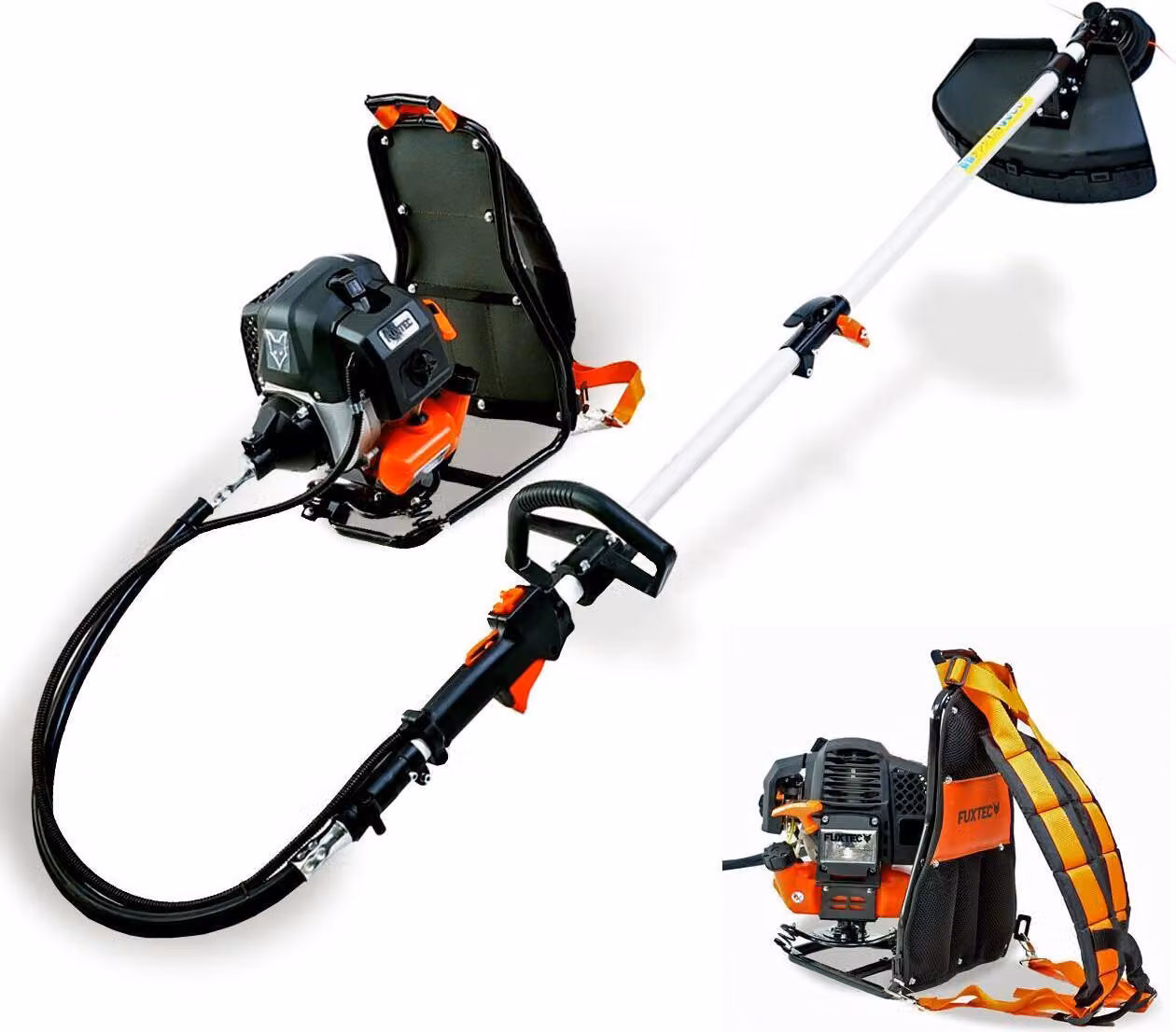 Decespugliatore tagliabordi falciatrice a scoppio a zaino a spalla 2in1 52cc FX-MS152T FUXTEC