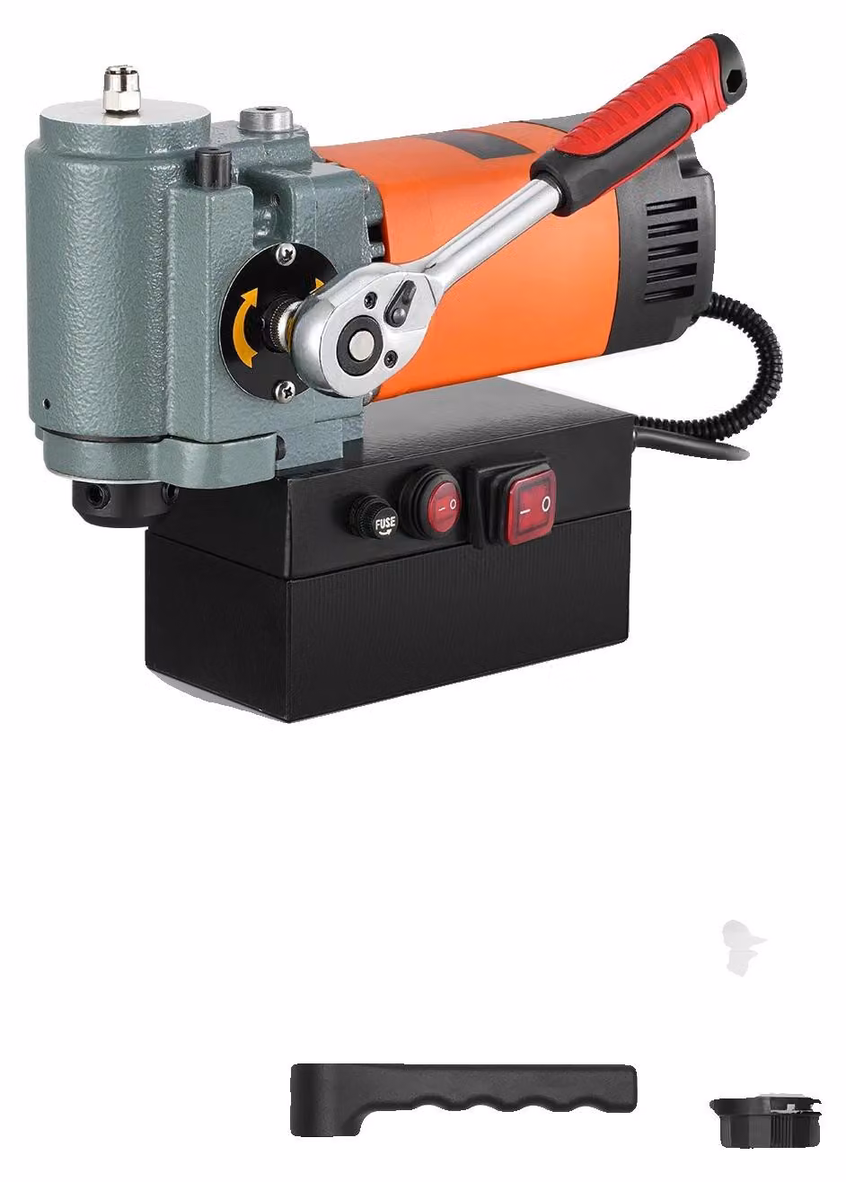 Trapano magnetico, design leggero, alta efficienza, colore arancione/nero