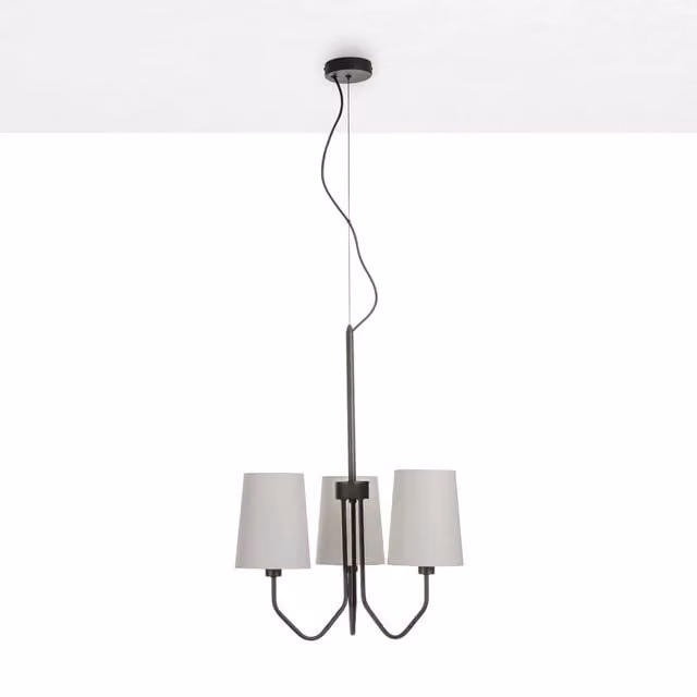 Lampadario 3L ALVAR nero