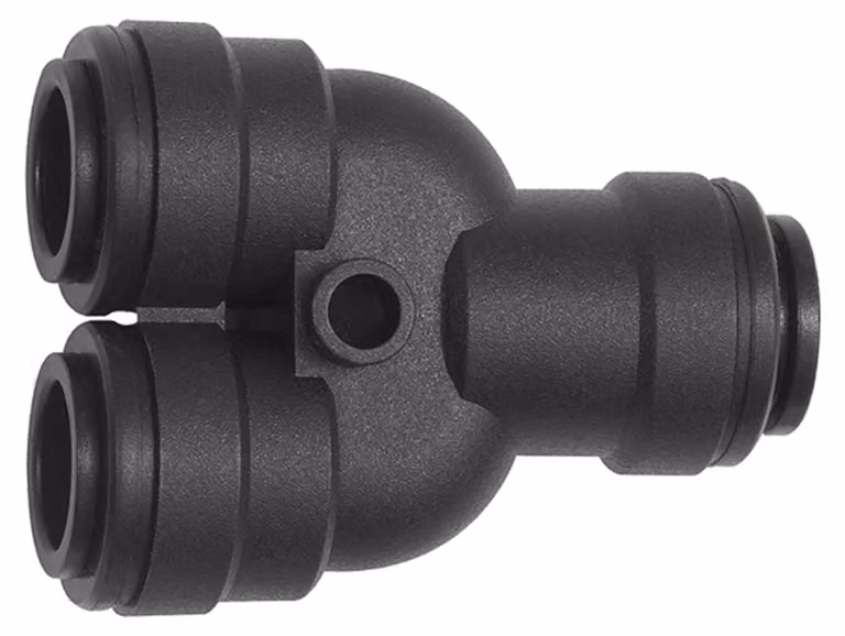 Raccordo a Y Riegler in POM, per tubo esterno Ø 15 mm