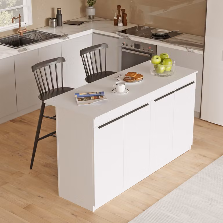 Skye Decor, OR1-W, Tavoli, Tavoli da cucina, Bianco, 160 x 90 x 60 cm