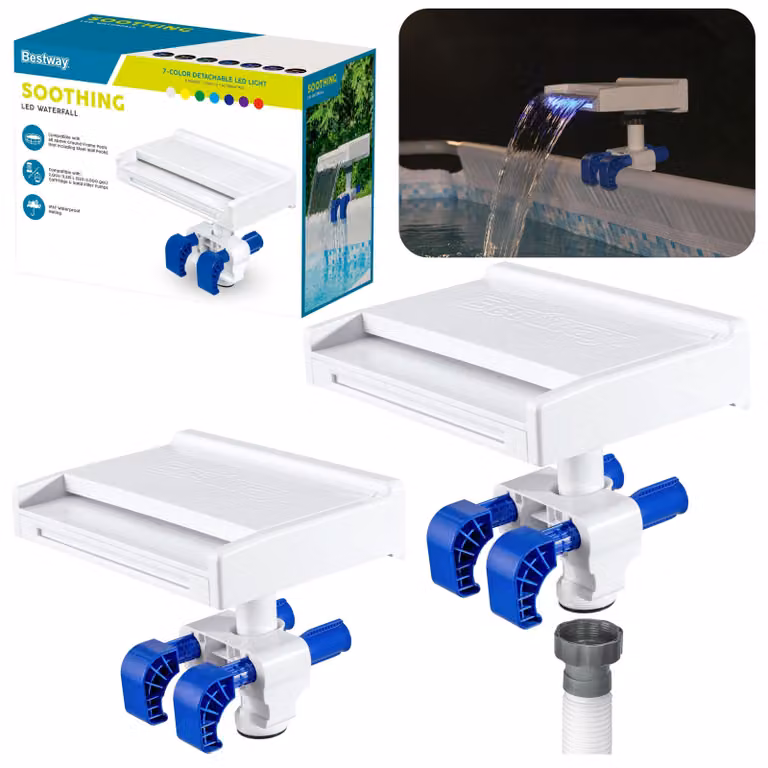 Fontana per piscina a led 7 colori 8 modalità Ip67 Bestway 58619