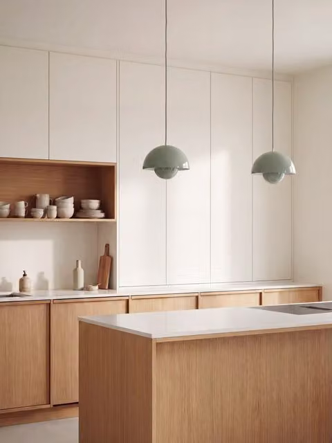 Lampada a sospensione Trip verde in metallo Kenay Home