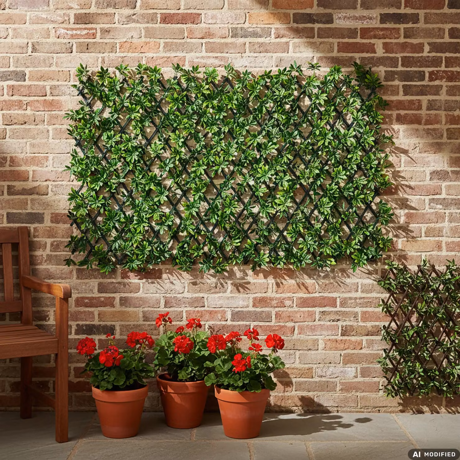 Siepe Artificiale Estensibile con Foglie di Schefflera Verde Vestiamo Casa Giardino H: 28 cm, L: 280 cm – 2