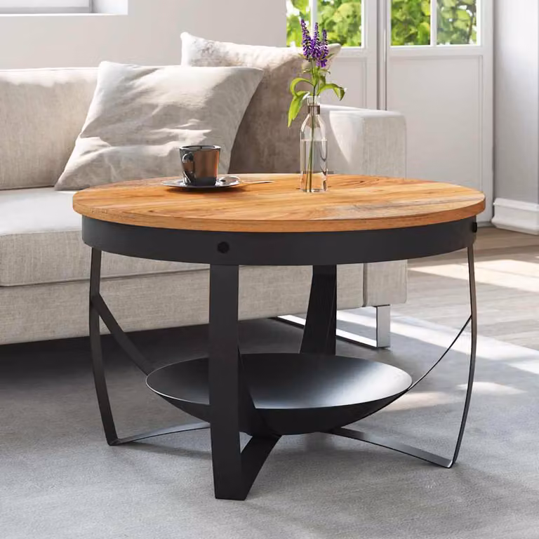 Maison Exclusive - Tavolino da salotto Ø 68 x 43 cm in legno massello di acacia