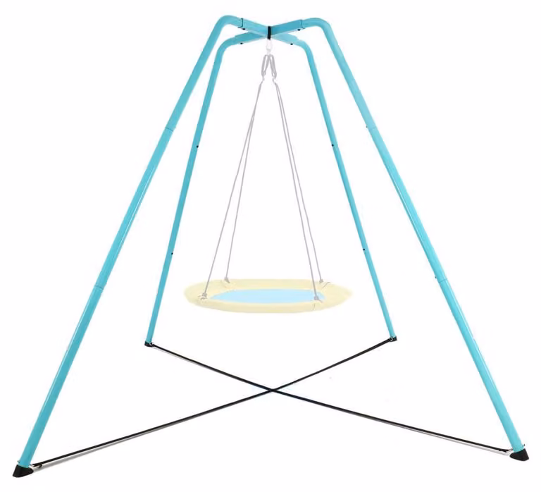 Struttura in metallo per altalena, design a telaio a "A", capacità di carico di 200 kg, dimensioni 220x220x200 cm