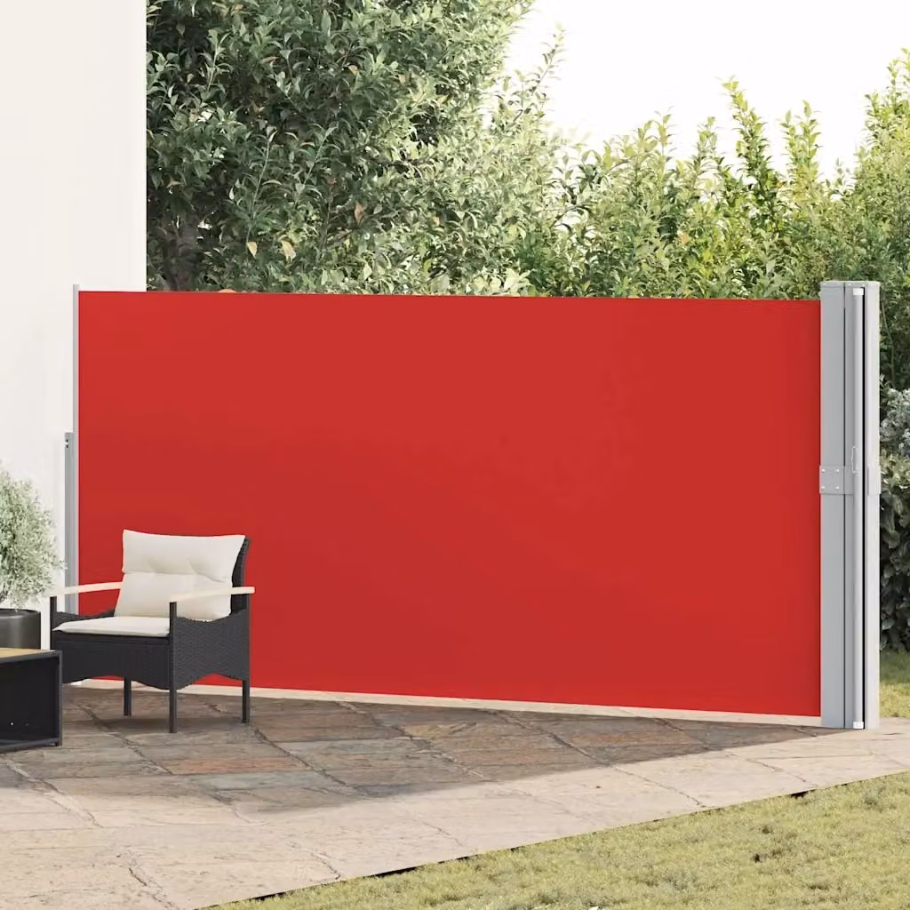 Tenda laterale retrattile per patio DESIGN IN in poliestere e acciaio, colori rosso e grigio, L: 1200 cm, H: 170 cm – 2