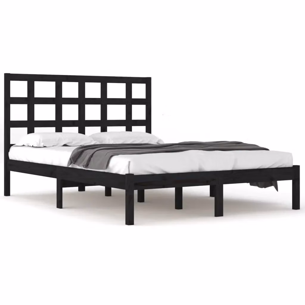 Giroletto Nero in Legno di Pino Massello con Doghe Fisse L/P/H: 200 x 200 x 31 cm – 2