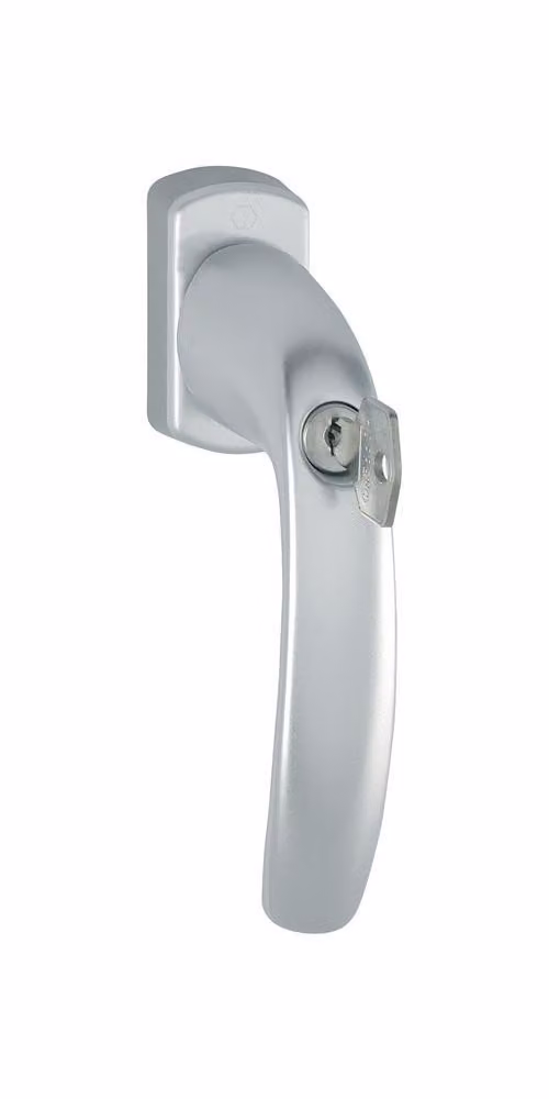 HOPPE Maniglia per finestra NY 0810S/U10 Alluminio F9016/bianco traffico 35mm bloccabile - 3286391