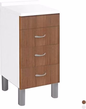 Base 3 Cassetti 40 x 50 Dh Cm 40 x 50 Cassetti Teak