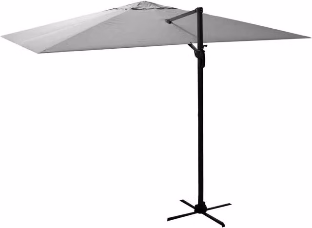 Ombrellone da Giardino Decentrato 3x4xh2,75 m in Alluminio New Michigan Grigio
