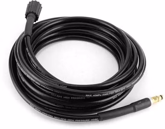 Tubo flessibile per idropulitrice, lunghezza 10 metri, pressione massima 40 MPa, resistente agli urti, resistente all'usura, tubo flessibile per idropulitrice, in gomma