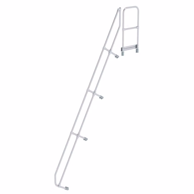 Scala con piattaforma 60° Secondo corrimano per 15 gradini Inclinazione 60°