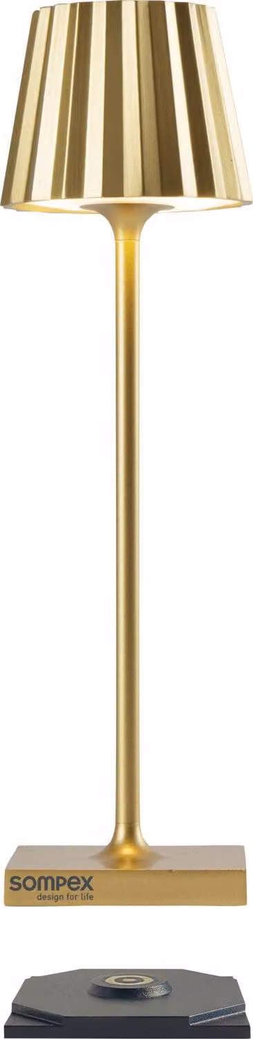 Lampada da tavolo SOMPEX Troll Nano, altezza: 210 mm, oro