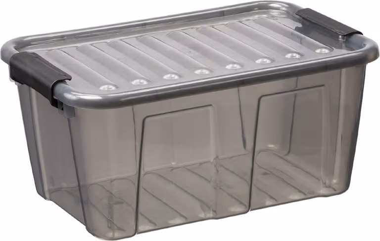 plast team 22380804 plast team storage box HOME BOX, 8,0 litri, grigio-