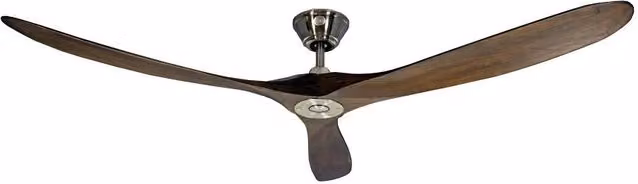 Vam Ventilatore da soffitto a risparmio energetico KOA nichel matte 178 cm con pale di legno naturale