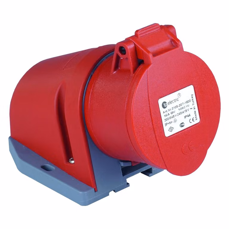 Presa a muro CEE a superficie 5P 16A IP44 400V 5074
