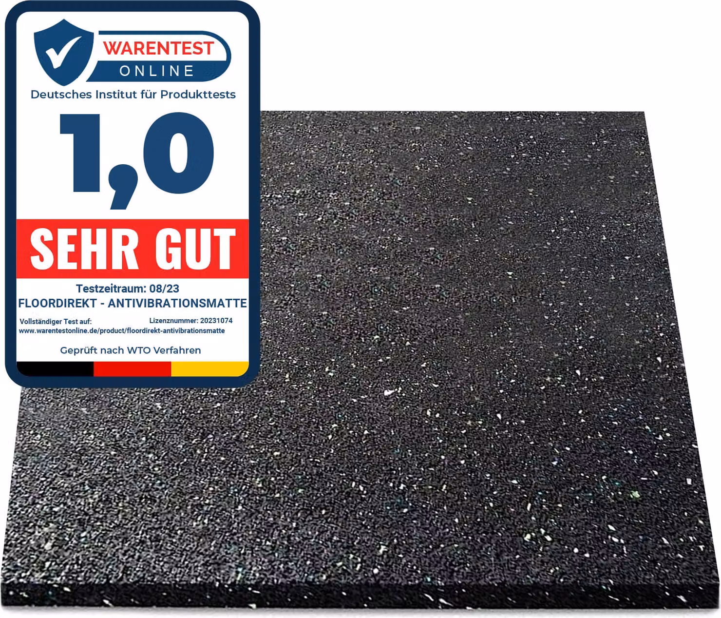 Tappeto antivibrazioni Tappeto antisdrucciolo Imbottitura antisdrucciolo resistente allo strappo, spessore 10 mm 62,5x500 cm