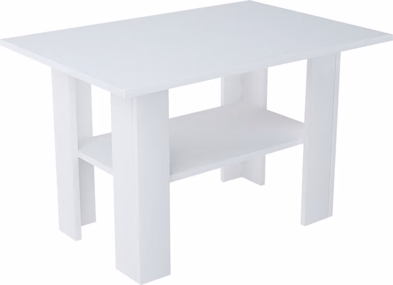 Tavolino da soggiorno RAJA – bianco