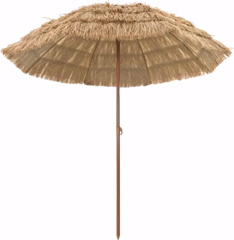 Ombrellone da Spiaggia Naturale 205 x 205 x 210 cm